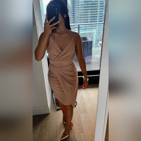 ASOS baby pink midi dress - Picture 1 of 3